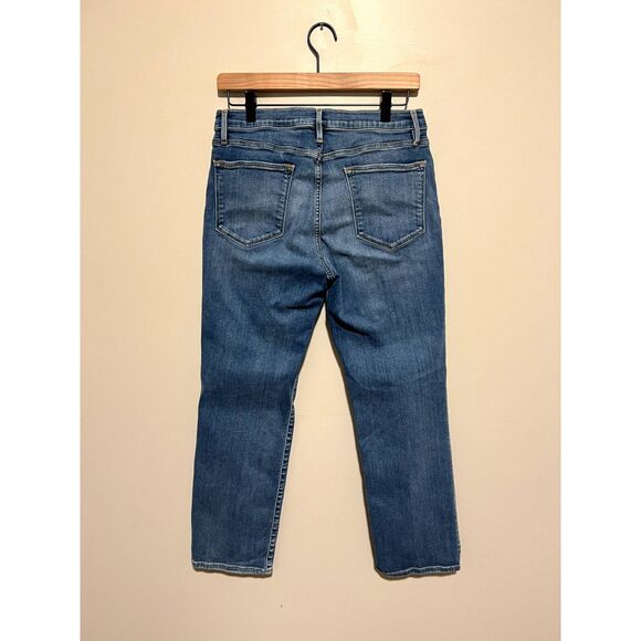 FRAME Le High Straight Sanded Seam Jean Rosemead Sand LHSTSS230 Size 30 - Picture 7 of 12